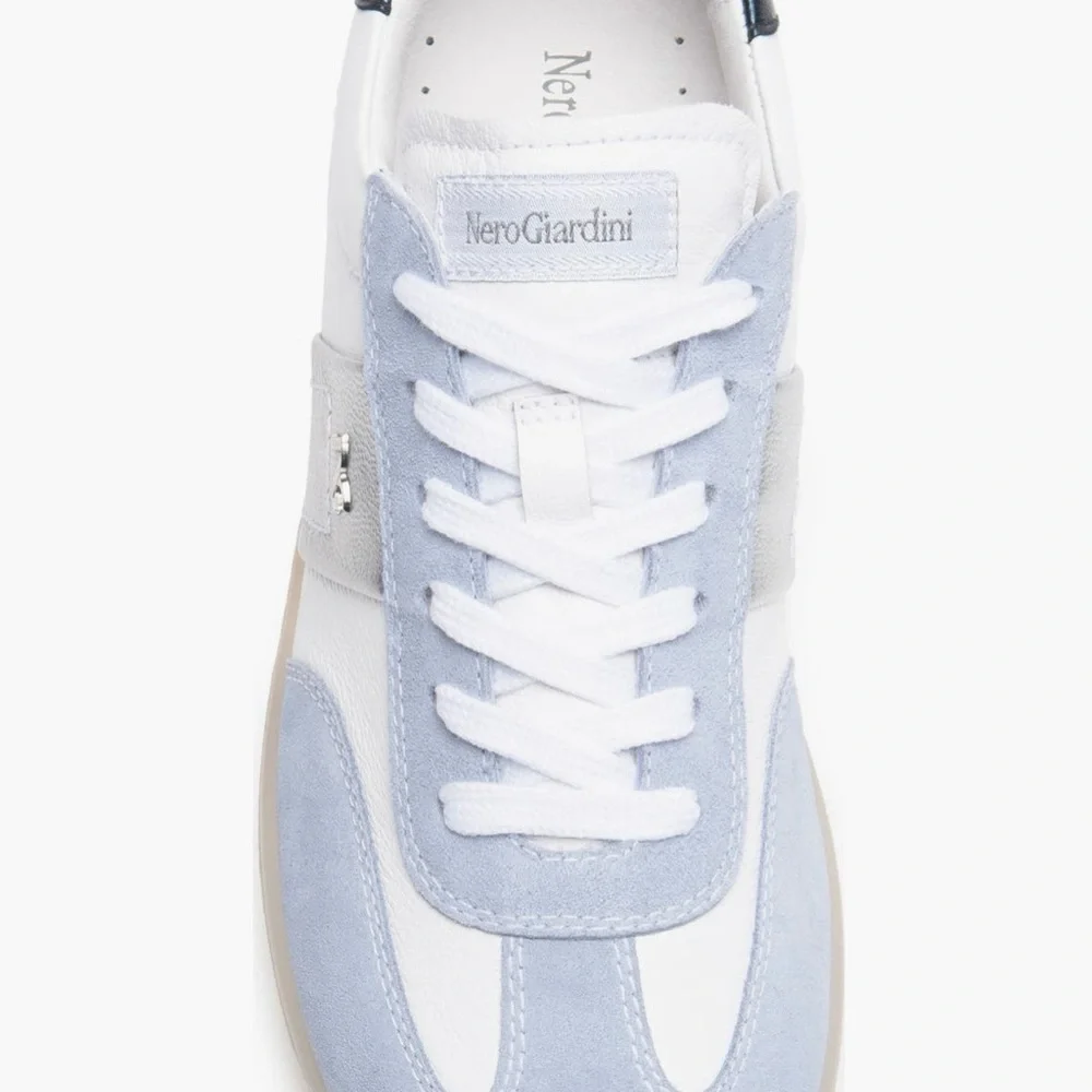 Nero Giardini Mixed Leather Low-Top Sneakers - Picture 4 of 5
